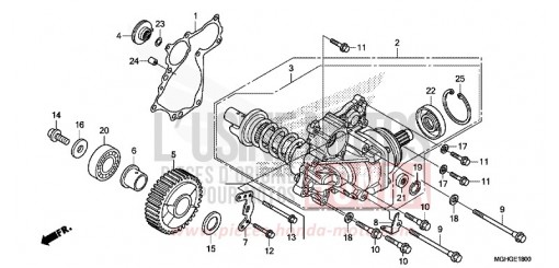 SIDE GEAR CASE VFR1200XG de 2016
